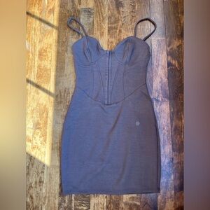 brown corset dress from wild and fable